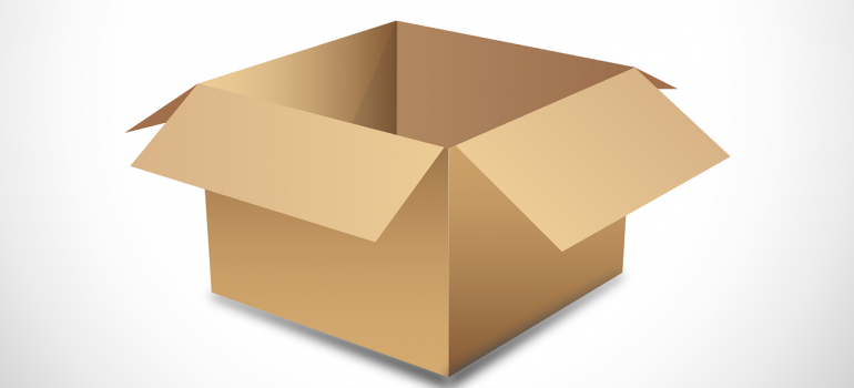 Use durable moving boxes to pack items.