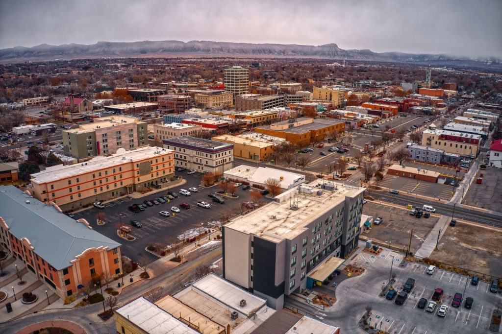 Aerial view of Grand Junction, Colorado